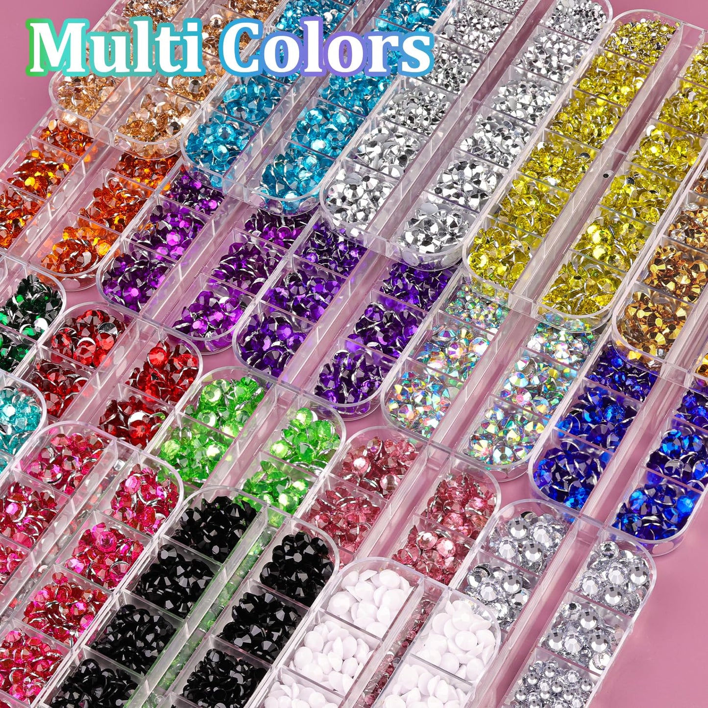 Resin Rhinestones for Crafting, 2 Boxes Copper Gold Flatback Crystals for Bedazzling Crafts DIY Nail Art Decoration, Non Hotfix Bulk Gems for Tumbler Shoes Clothing Fabric Face Makeup