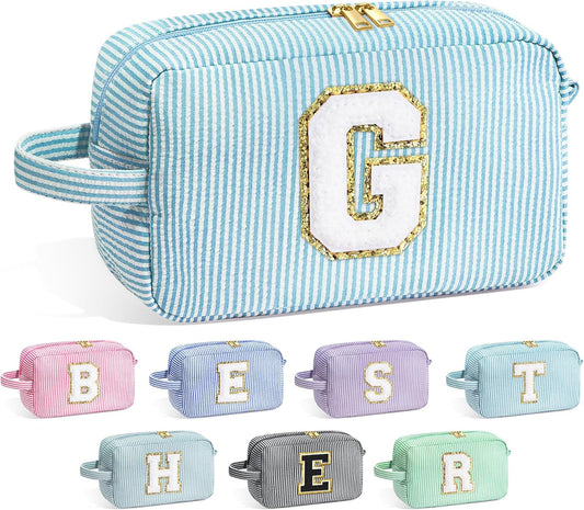YOOLIFE Graduation Gifts for Women Teen Girls - Graduation Gifts for Her, Graduation Party Favor, Personalized Monogram Initial Makeup Bag for Teen Girl Gifts Trendy Stuff, Girls Makeup Bag G