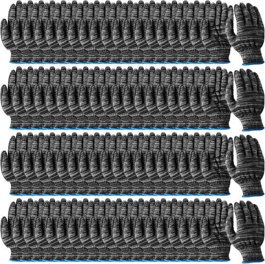 Sureio 100 Pairs Cotton Gloves Hand Cotton Liners Safety Knitted Polyester Gloves for BBQ Roping Men Women