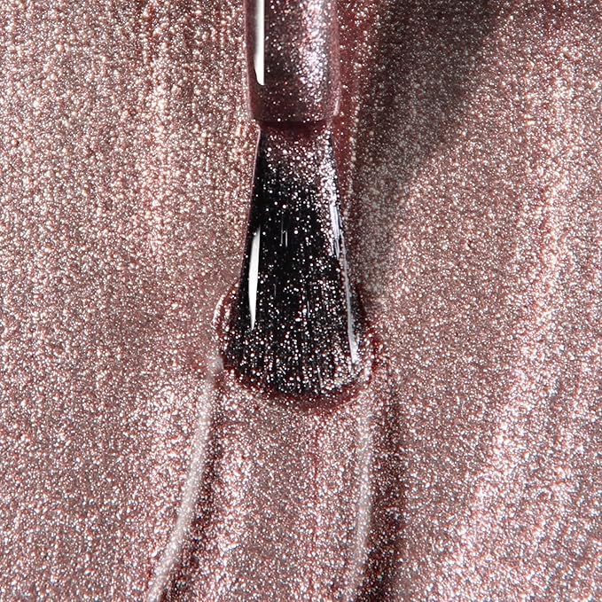 LONDONTOWN lakur Nail Polish - Chip-Resistant, Non-Toxic, Conditions & Hydrates Nails | Shimmery Metallic, Kissed by Rose Gold, .40 fl oz