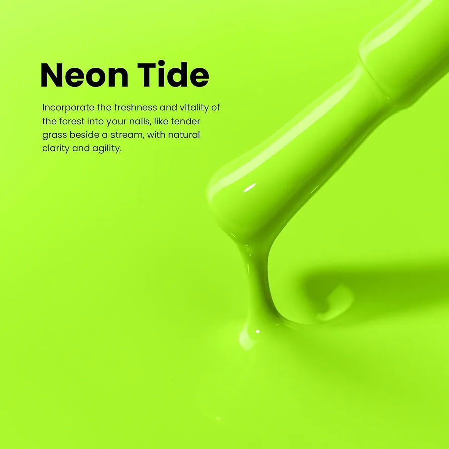 Beetles Neon Green Gel Nail Polish, Neon Tide, 15ML Green Gel Polish
Hema-Free, Color-Matched Bottle Design, Soak Off UV LED, Long-Lasting Holiday & Nails Art for DIY Beginners & Salon Pros